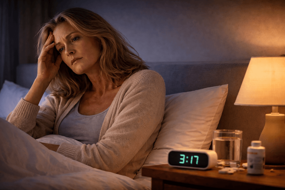A mature woman having trouble sleeping
