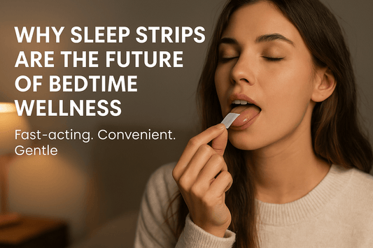 woman taking cognora sleep strips