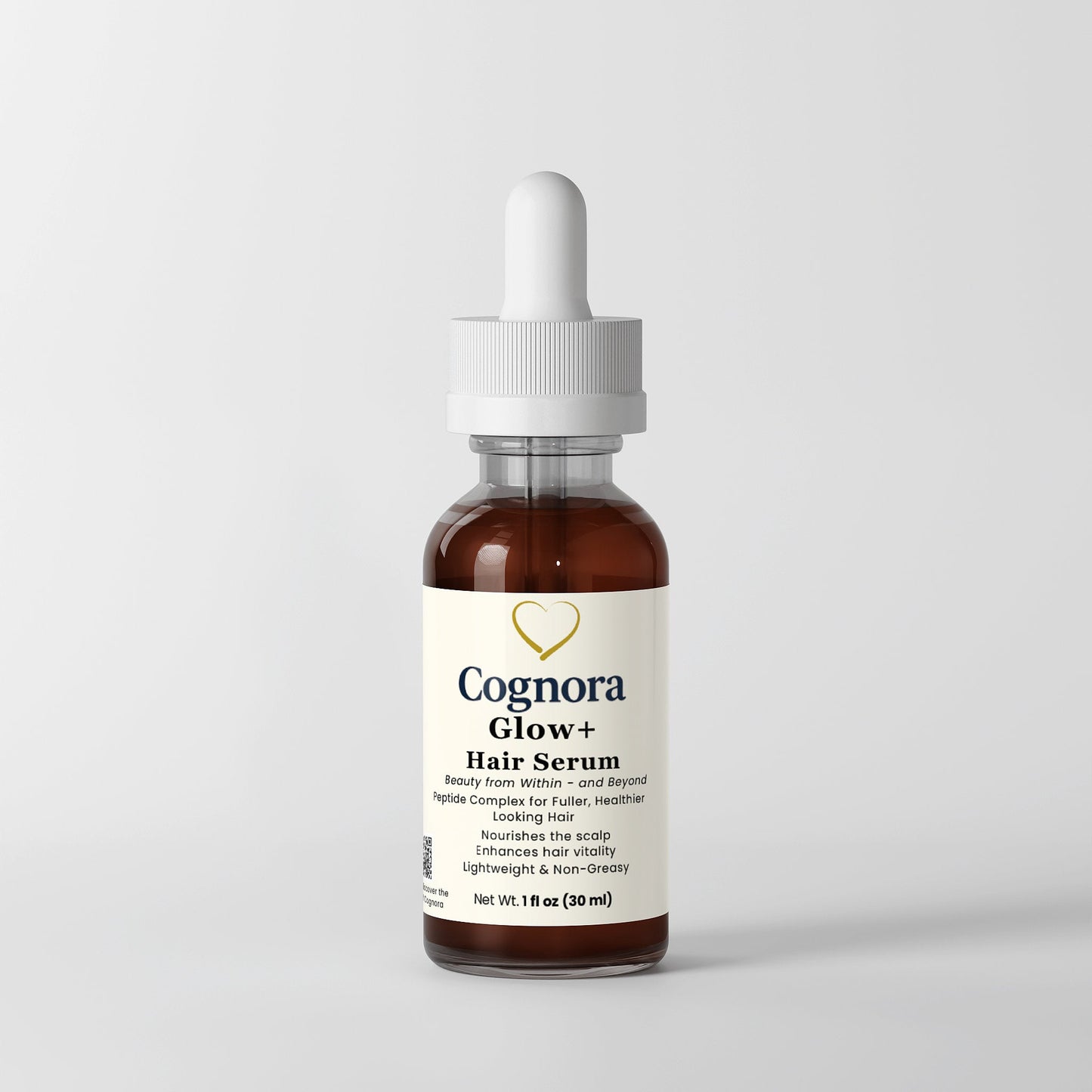 Glow+ Peptide Hair Serum | Hair Growth Support – Cognora - Cognora