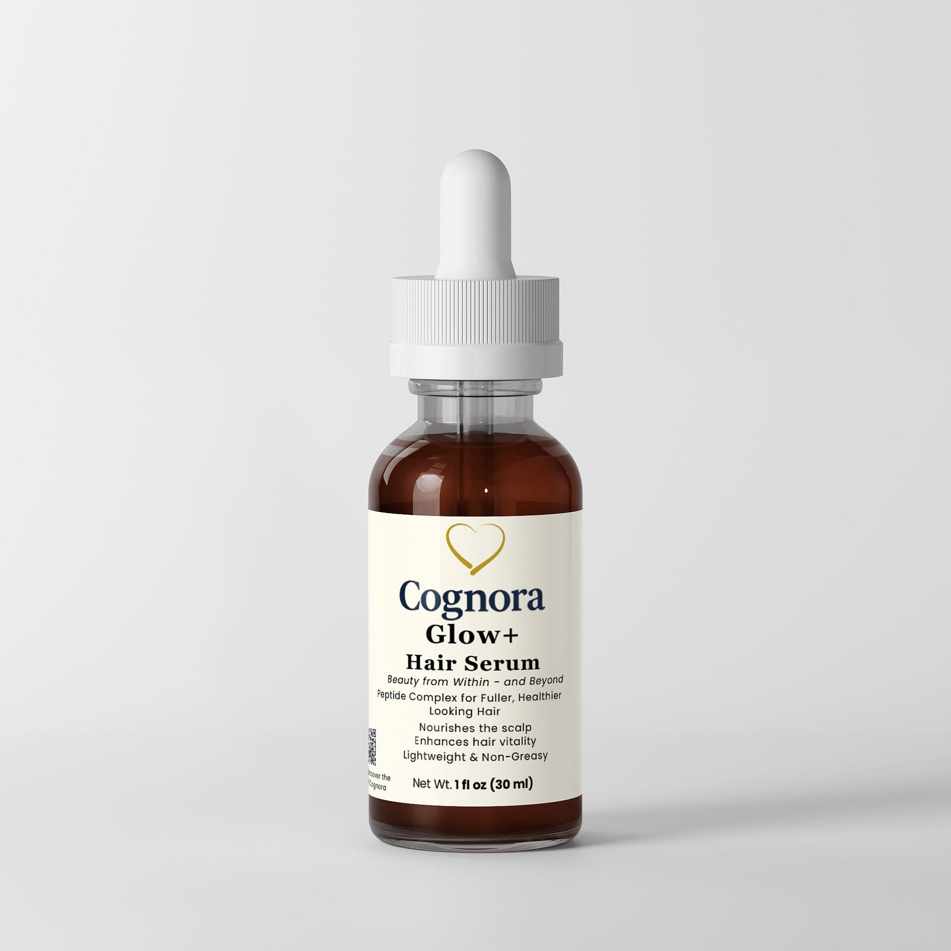 Glow+ Peptide Hair Serum | Hair Growth Support – Cognora - Cognora