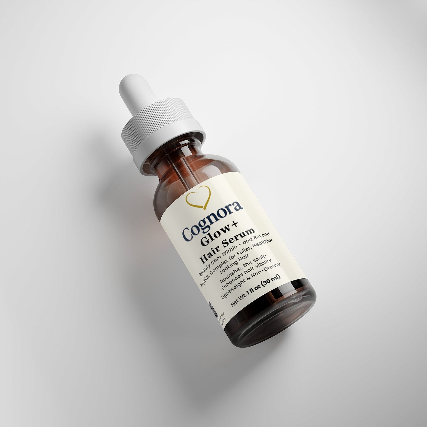 Glow+ Peptide Hair Serum | Hair Growth Support – Cognora - Cognora