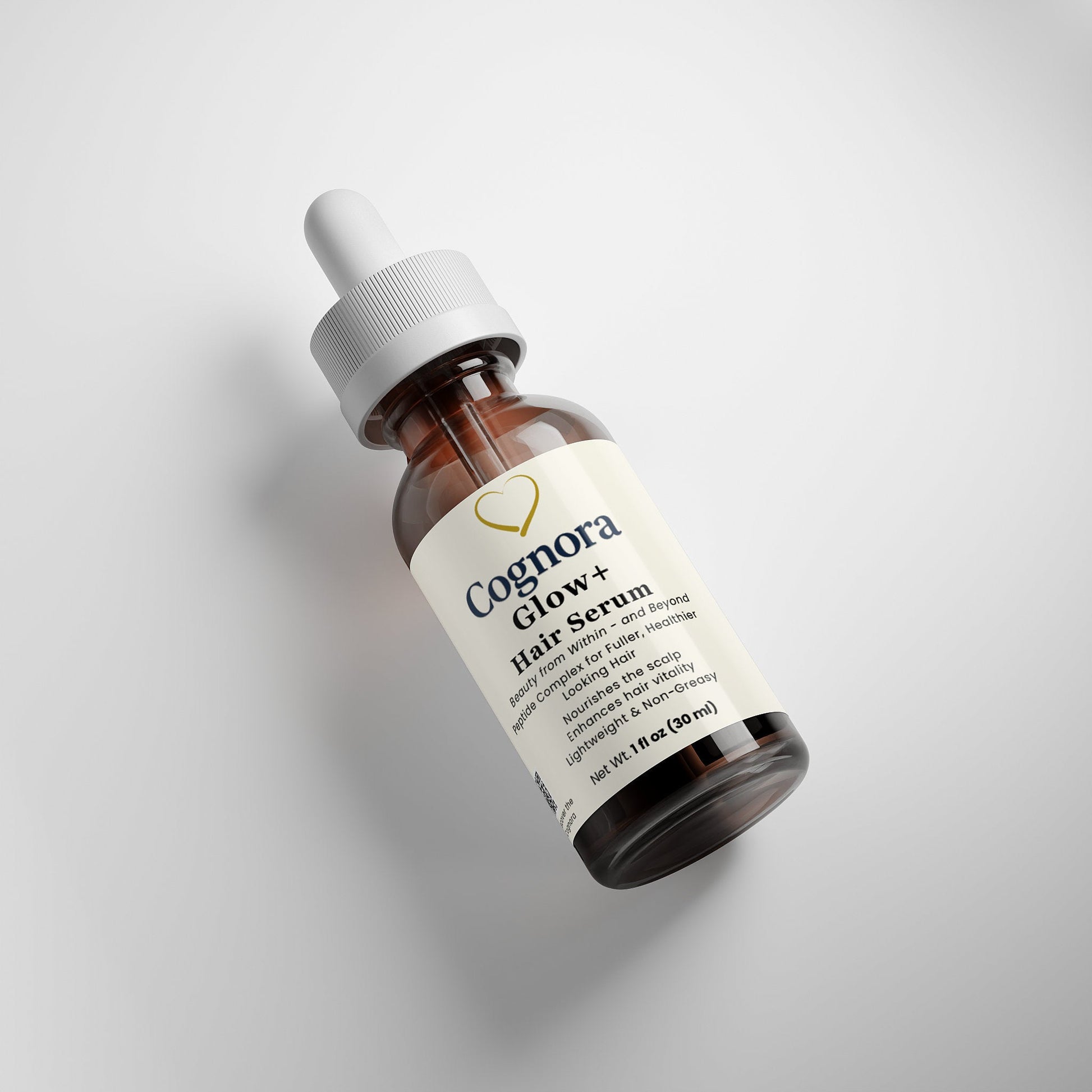 Glow+ Peptide Hair Serum | Hair Growth Support – Cognora - Cognora
