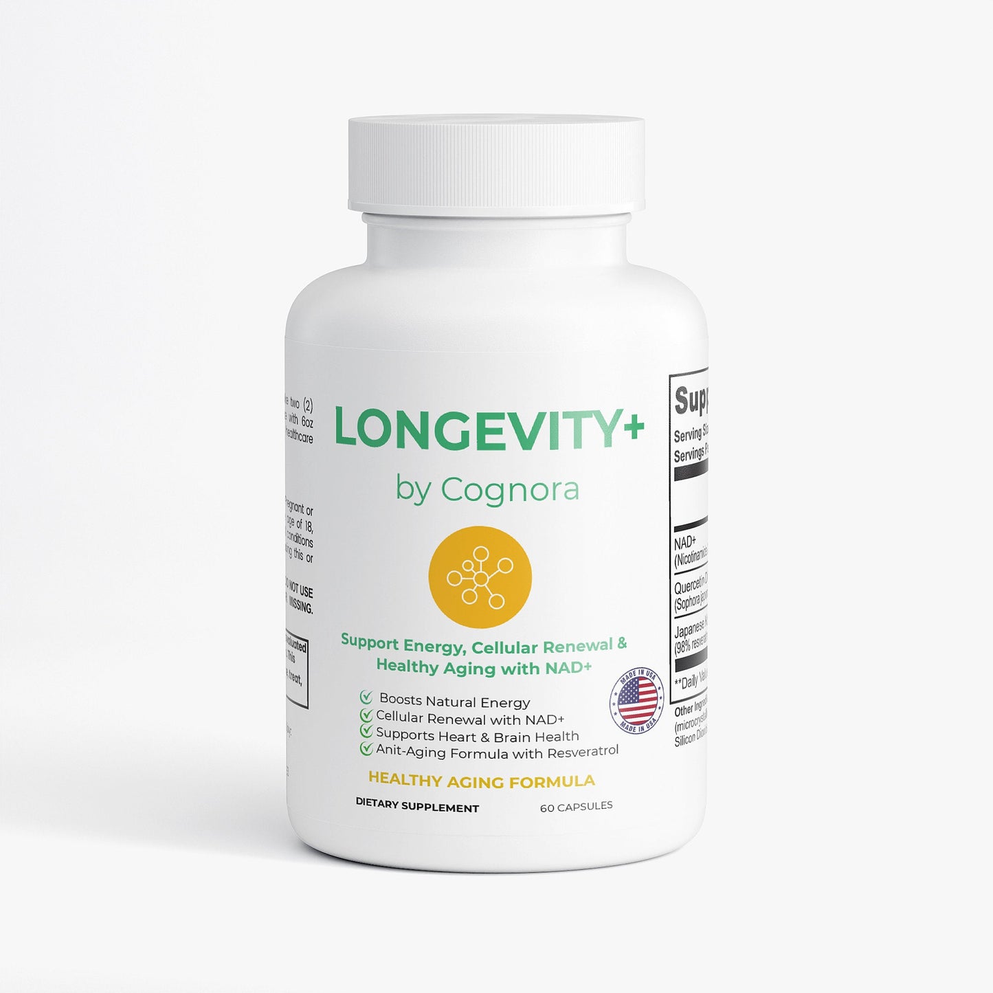 Longevity+ NAD+ | Cellular Energy & Healthy Aging – Cognora - Cognora