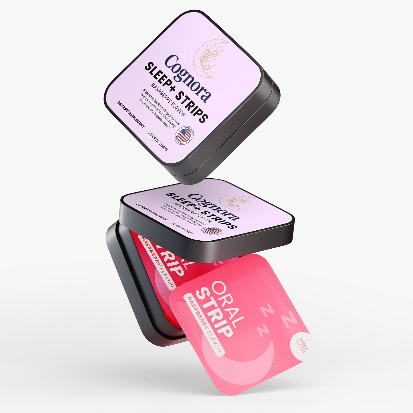 Sleep+ Oral Strips | Fast-Melt Sleep Support – Cognora - Cognora